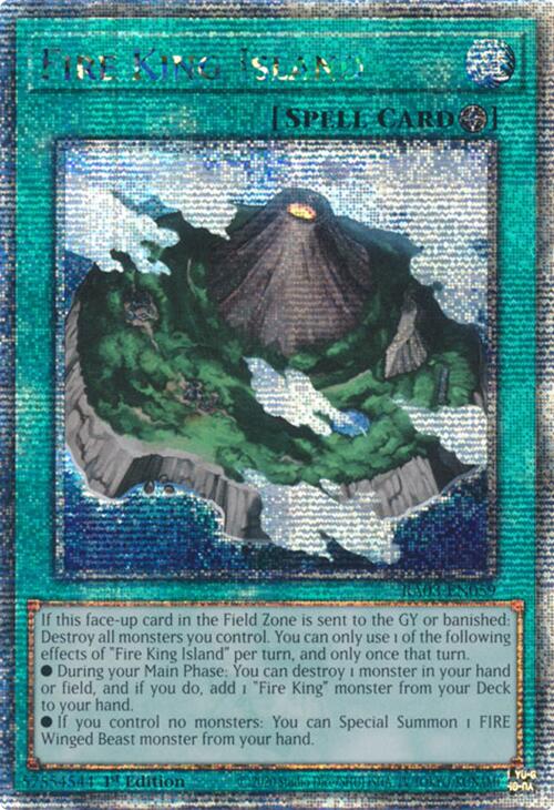 Fire King Island (Quarter Century Secret Rare) [RA03-EN059] Quarter Century Secret Rare | Black Swamp Games
