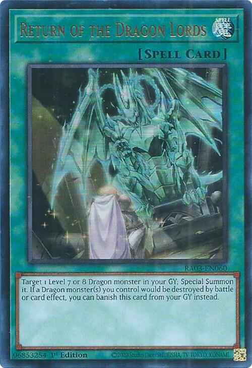 Return of the Dragon Lords (UR) [RA03-EN060] Ultra Rare | Black Swamp Games