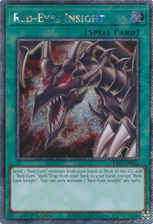 Red-Eyes Insight (Platinum Secret Rare) [RA03-EN061] Platinum Secret Rare | Black Swamp Games