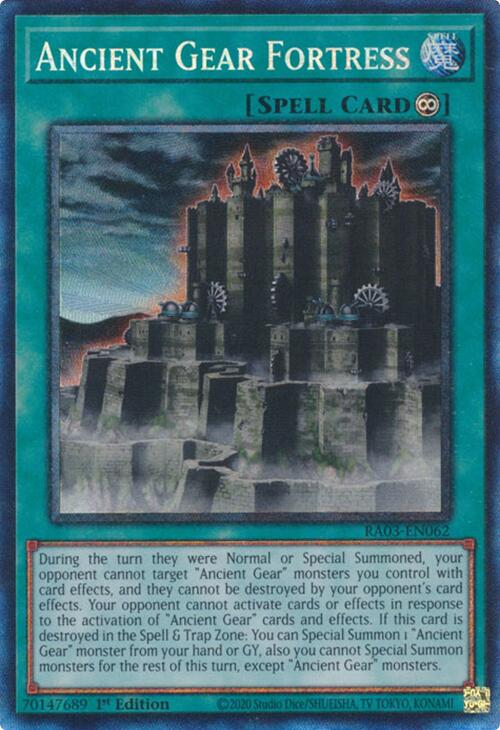 Ancient Gear Fortress (CR) [RA03-EN062] Prismatic Collector's Rare | Black Swamp Games