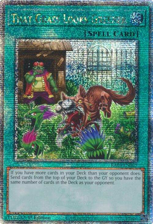 That Grass Looks Greener (Quarter Century Secret Rare) [RA03-EN063] Quarter Century Secret Rare | Black Swamp Games