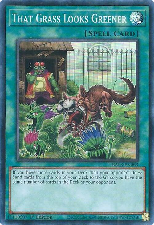 That Grass Looks Greener [RA03-EN063] Super Rare | Black Swamp Games