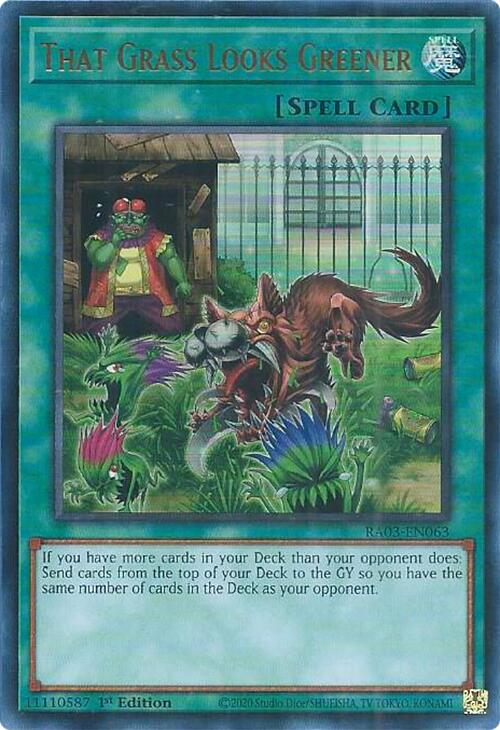 That Grass Looks Greener (UR) [RA03-EN063] Ultra Rare | Black Swamp Games