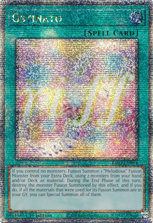 Ostinato (Quarter Century Secret Rare) [RA03-EN064] Quarter Century Secret Rare | Black Swamp Games