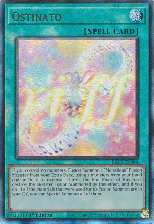 Ostinato (UTR) [RA03-EN064] Prismatic Ultimate Rare | Black Swamp Games