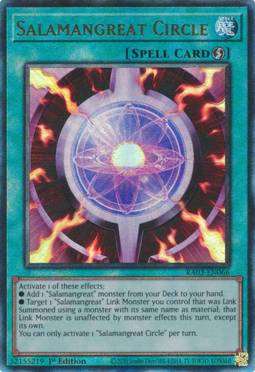 Salamangreat Circle (UTR) [RA03-EN066] Prismatic Ultimate Rare | Black Swamp Games