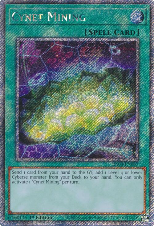 Cynet Mining (Platinum Secret Rare) [RA03-EN067] Platinum Secret Rare | Black Swamp Games