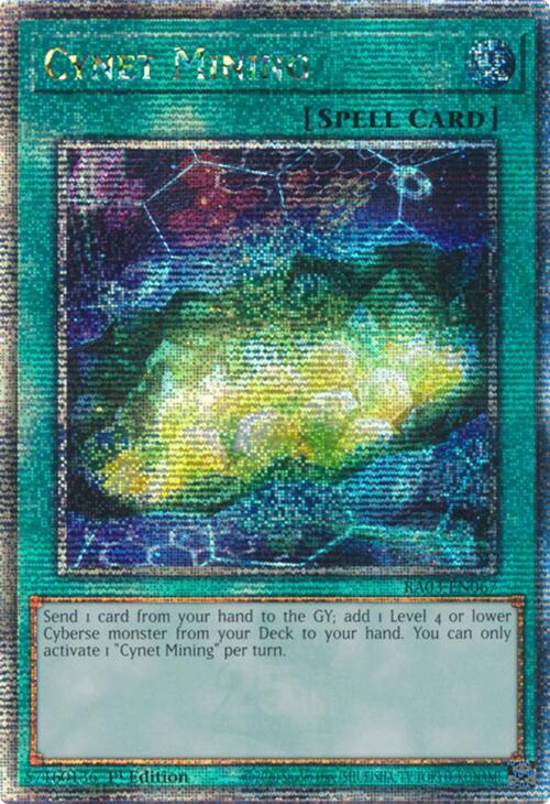 Cynet Mining (Quarter Century Secret Rare) [RA03-EN067] Quarter Century Secret Rare | Black Swamp Games