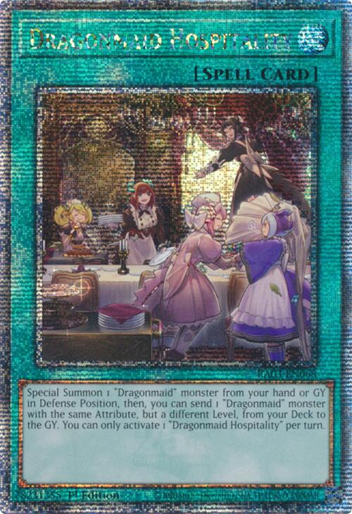 Dragonmaid Hospitality (Quarter Century Secret Rare) [RA03-EN068] Quarter Century Secret Rare | Black Swamp Games