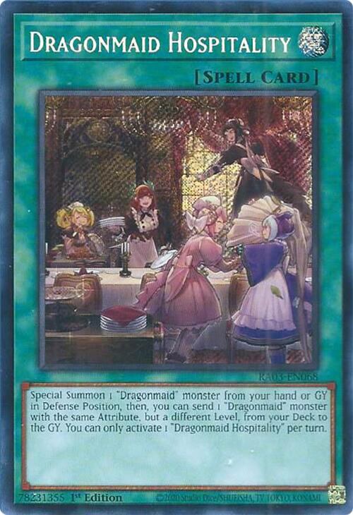 Dragonmaid Hospitality (Secret Rare) [RA03-EN068] Secret Rare | Black Swamp Games