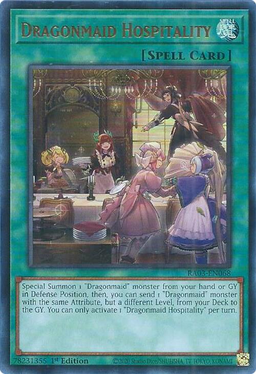Dragonmaid Hospitality (UR) [RA03-EN068] Ultra Rare | Black Swamp Games