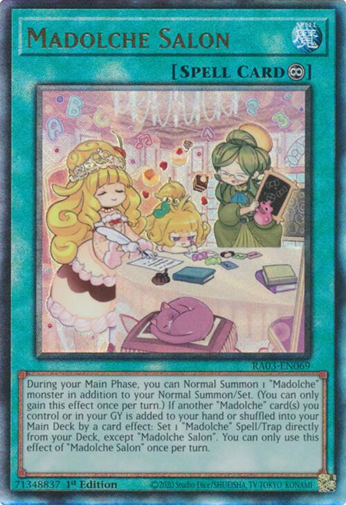 Madolche Salon (UTR) [RA03-EN069] Prismatic Ultimate Rare | Black Swamp Games