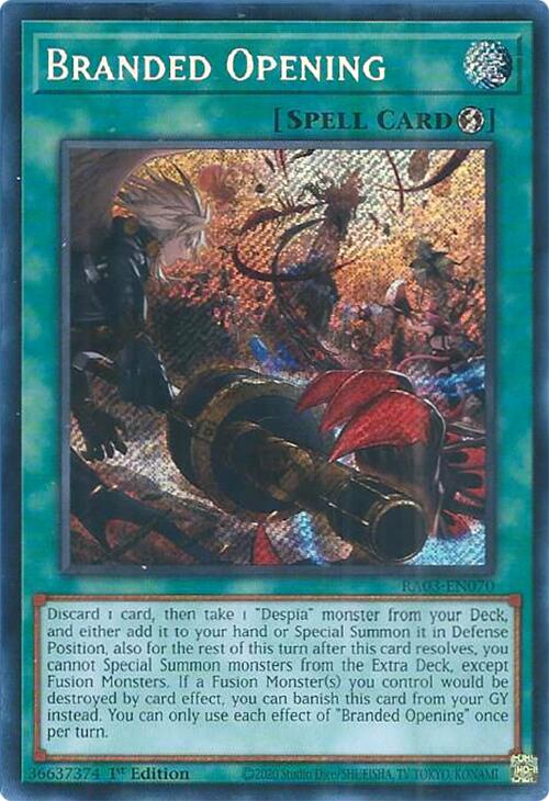 Branded Opening (Secret Rare) [RA03-EN070] Secret Rare | Black Swamp Games