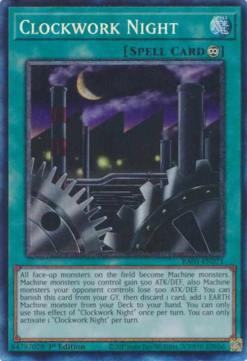 Clockwork Night (CR) [RA03-EN071] Prismatic Collector's Rare | Black Swamp Games