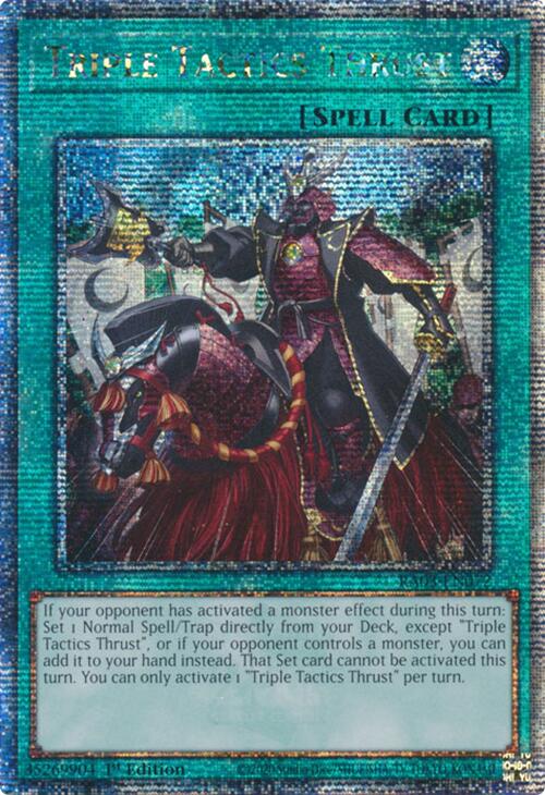 Triple Tactics Thrust (Quarter Century Secret Rare) [RA03-EN072] Quarter Century Secret Rare | Black Swamp Games