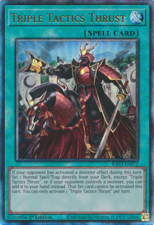 Triple Tactics Thrust (UTR) [RA03-EN072] Prismatic Ultimate Rare | Black Swamp Games