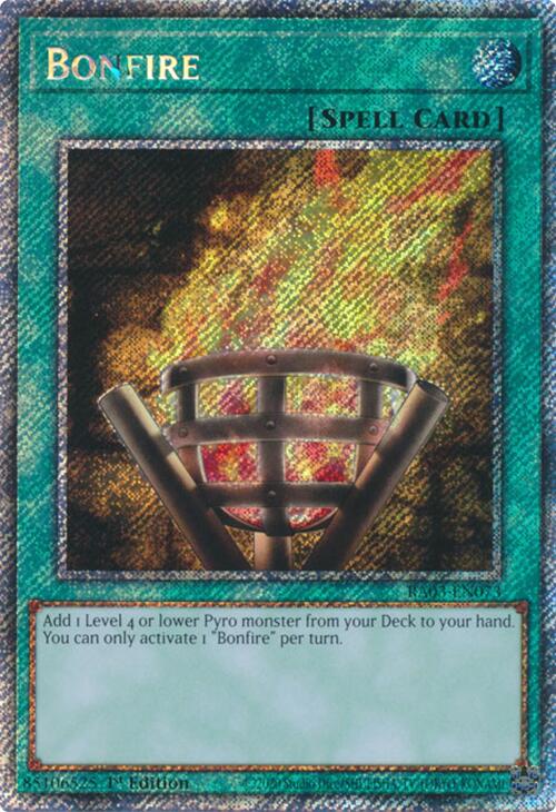 Bonfire (Platinum Secret Rare) [RA03-EN073] Platinum Secret Rare | Black Swamp Games
