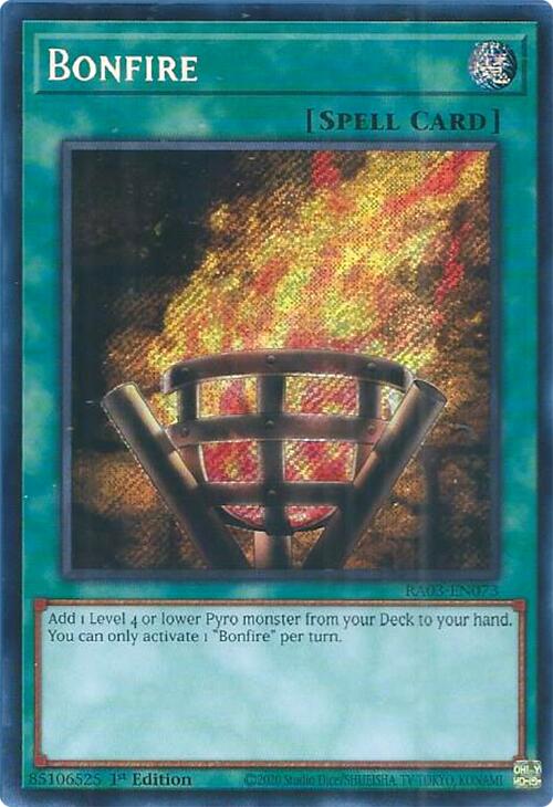 Bonfire (Secret Rare) [RA03-EN073] Secret Rare | Black Swamp Games