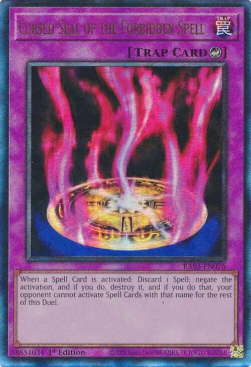 Cursed Seal of the Forbidden Spell (UTR) [RA03-EN076] Prismatic Ultimate Rare | Black Swamp Games