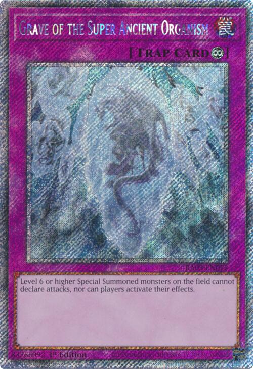 Grave of the Super Ancient Organism (Platinum Secret Rare) [RA03-EN077] Platinum Secret Rare | Black Swamp Games