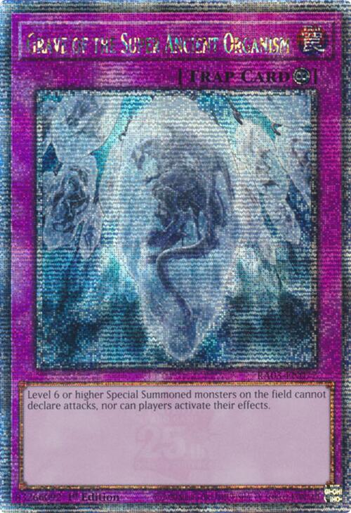 Grave of the Super Ancient Organism (Quarter Century Secret Rare) [RA03-EN077] Quarter Century Secret Rare | Black Swamp Games