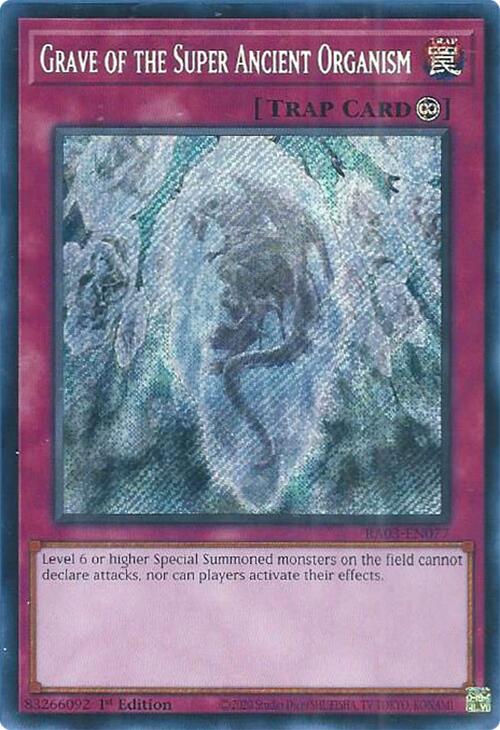 Grave of the Super Ancient Organism (Secret Rare) [RA03-EN077] Secret Rare | Black Swamp Games
