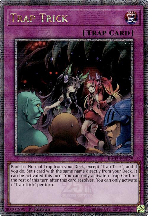 Trap Trick (Quarter Century Secret Rare) [RA03-EN078] Quarter Century Secret Rare | Black Swamp Games