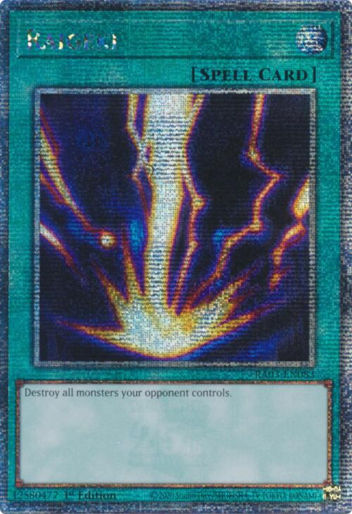 Raigeki (Quarter Century Secret Rare) [RA03-EN083] Quarter Century Secret Rare | Black Swamp Games