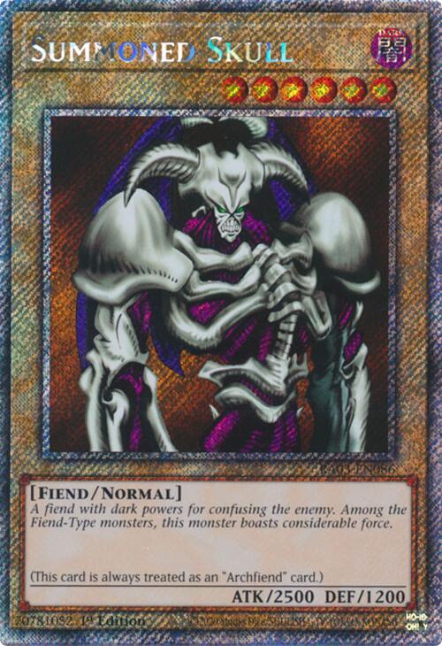 Summoned Skull (Platinum Secret Rare) [RA03-EN086] Platinum Secret Rare | Black Swamp Games