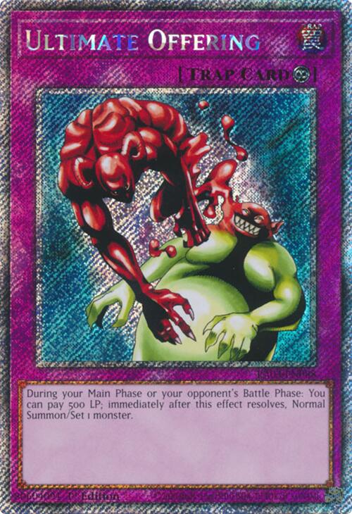 Ultimate Offering (Platinum Secret Rare) [RA03-EN088] Platinum Secret Rare | Black Swamp Games
