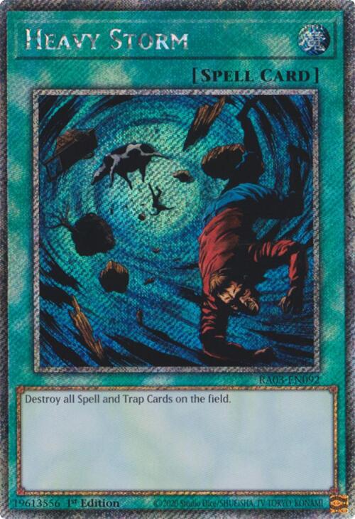 Heavy Storm (Platinum Secret Rare) [RA03-EN092] Platinum Secret Rare | Black Swamp Games
