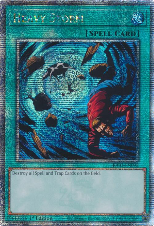 Heavy Storm (Quarter Century Secret Rare) [RA03-EN092] Quarter Century Secret Rare | Black Swamp Games