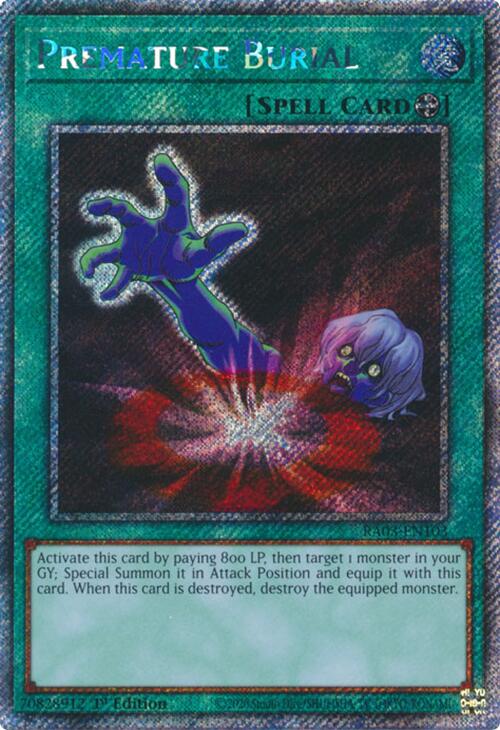 Premature Burial (Platinum Secret Rare) [RA03-EN103] Platinum Secret Rare | Black Swamp Games