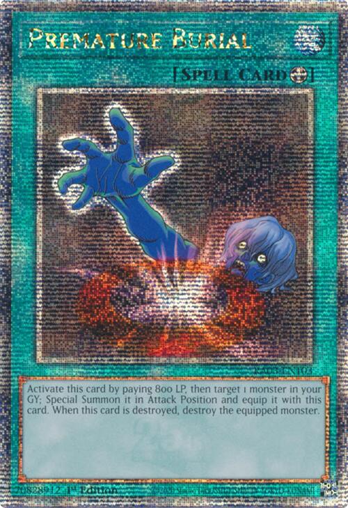 Premature Burial (Quarter Century Secret Rare) [RA03-EN103] Quarter Century Secret Rare | Black Swamp Games