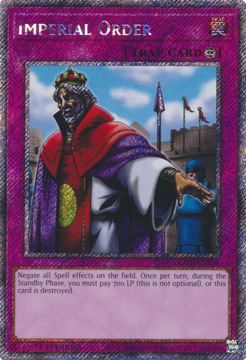 Imperial Order (Platinum Secret Rare) [RA03-EN106] Platinum Secret Rare | Black Swamp Games