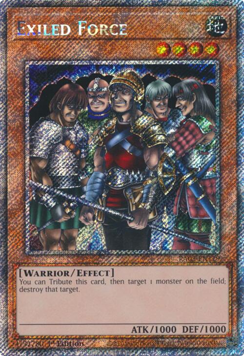 Exiled Force (Platinum Secret Rare) [RA03-EN119] Platinum Secret Rare | Black Swamp Games