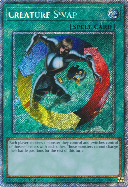 Creature Swap (Platinum Secret Rare) [RA03-EN120] Platinum Secret Rare | Black Swamp Games