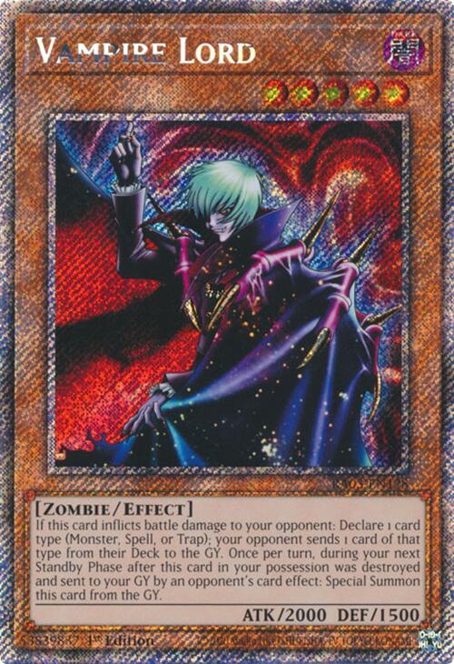Vampire Lord (Platinum Secret Rare) [RA03-EN128] Platinum Secret Rare | Black Swamp Games