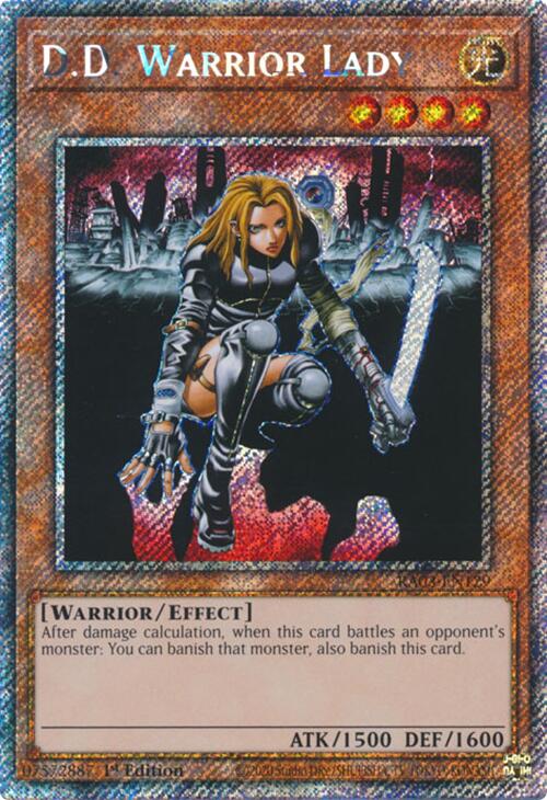 D.D. Warrior Lady (Platinum Secret Rare) [RA03-EN129] Platinum Secret Rare | Black Swamp Games