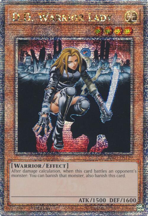 D.D. Warrior Lady (Quarter Century Secret Rare) [RA03-EN129] Quarter Century Secret Rare | Black Swamp Games