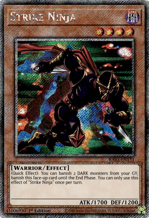 Strike Ninja (Platinum Secret Rare) [RA03-EN131] Platinum Secret Rare | Black Swamp Games