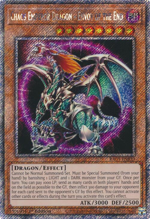 Chaos Emperor Dragon - Envoy of the End (Platinum Secret Rare) [RA03-EN133] Platinum Secret Rare | Black Swamp Games
