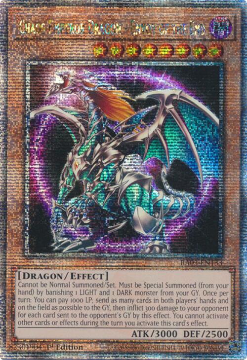 Chaos Emperor Dragon - Envoy of the End (Quarter Century Secret Rare) [RA03-EN133] Quarter Century Secret Rare | Black Swamp Games