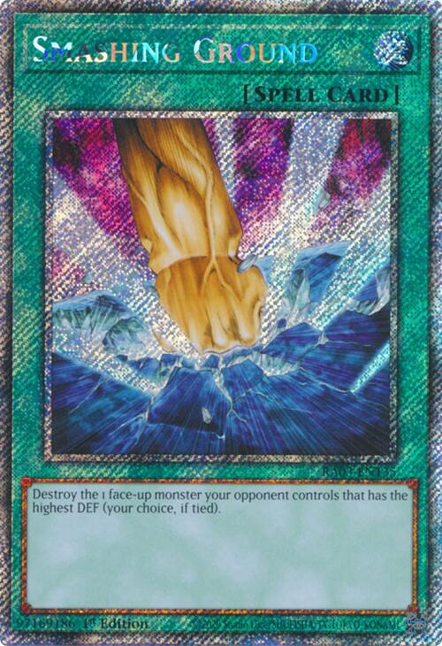 Smashing Ground (Platinum Secret Rare) [RA03-EN135] Platinum Secret Rare | Black Swamp Games