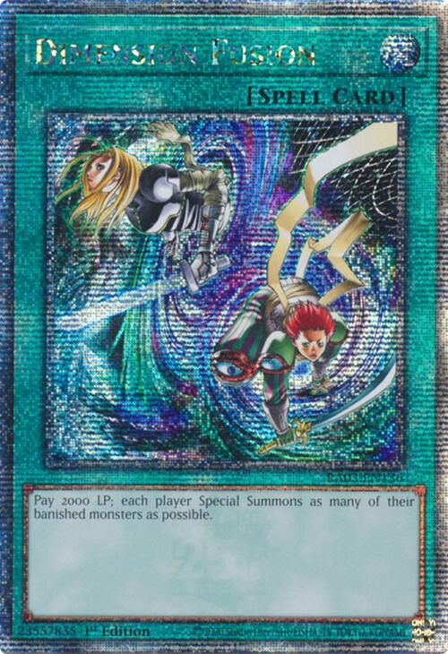 Dimension Fusion (Quarter Century Secret Rare) [RA03-EN136] Quarter Century Secret Rare | Black Swamp Games