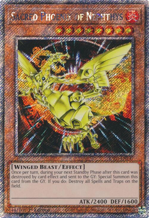 Sacred Phoenix of Nephthys (Platinum Secret Rare) [RA03-EN147] Platinum Secret Rare | Black Swamp Games
