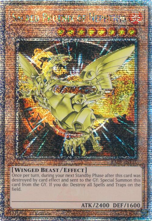 Sacred Phoenix of Nephthys (Quarter Century Secret Rare) [RA03-EN147] Quarter Century Secret Rare | Black Swamp Games