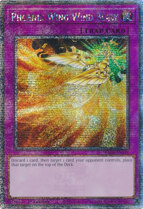 Phoenix Wing Wind Blast (Quarter Century Secret Rare) [RA03-EN149] Quarter Century Secret Rare | Black Swamp Games