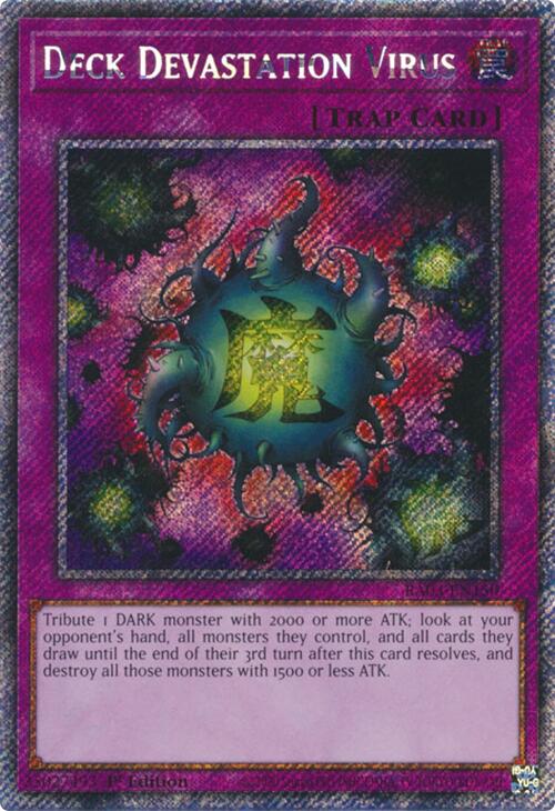 Deck Devastation Virus (Platinum Secret Rare) [RA03-EN150] Platinum Secret Rare | Black Swamp Games