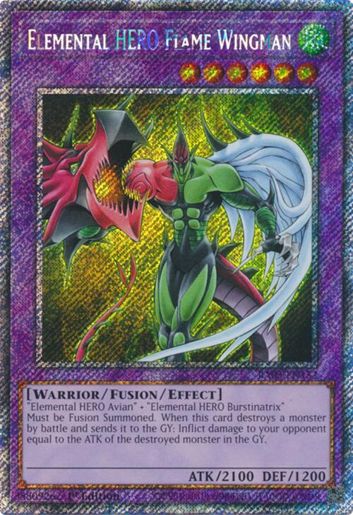 Elemental HERO Flame Wingman (Platinum Secret Rare) [RA03-EN152] Platinum Secret Rare | Black Swamp Games